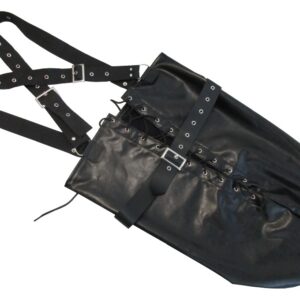 Armsack mit Schulterriemen in Leder-Optik fetish collection Schwarz