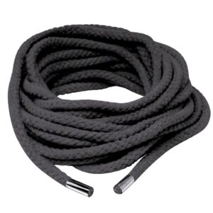 Japanese Silk Rope Bondageseil (10,5 Meter Länge) Fetish Fantasy Series Schwarz