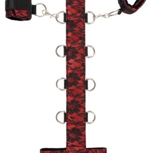 Edles Fessel-Set mit Hals- und Handfessel Bad Kitty Rot