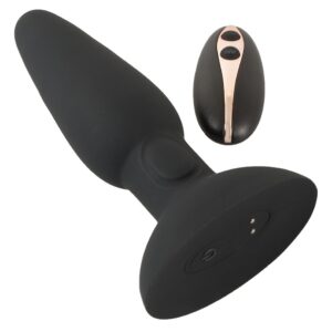 Vibro-Analplug mit Klopf-Funktion und 7 Vibrationsmodi Black Velvets Schwarz