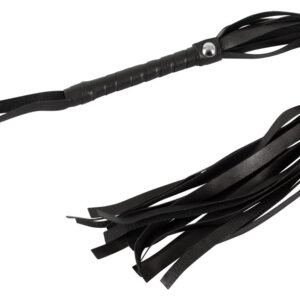 Handlicher Flogger mit langen weichen Striemen You2Toys Schwarz
