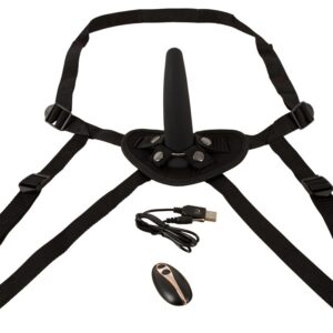 Strap On mit herausnehmbaren Vibrator und Fernbedienung You2Toys Schwarz