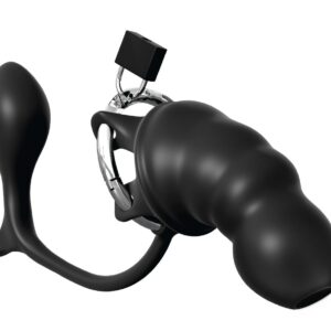 Peniskäfig mit Analplug inklusive 2 Schlüsseln und Einmalschlösser Anal Fantasy ...