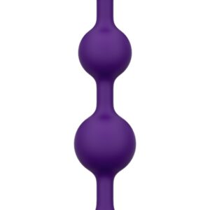 Flexible Analkette "Amp" mit 3 Kugeln Romp Lila