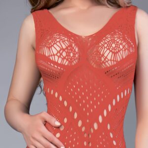 Le Frivole eleganter Bodystocking in verführerischem Rot S-L