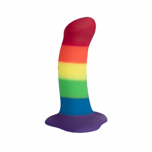 Fun Factory Amor kleiner Dildo mit Saugnapf Pride-Rainbow