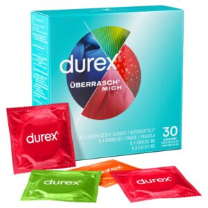 Durex Kondom Überrasch' Mich Mix (4 verschiedene Sorten) 30 Stück