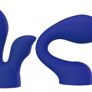 Palmsensual 2 Aufsätze für den für den Palmpower Massager Blau