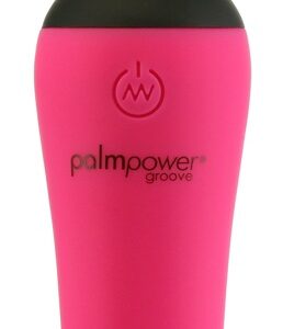 Palmpower Groove handlicher Massagestab mit Reizrillen Pink