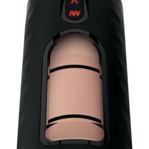 PDX Elite Vibrating Masturbator mit Melk-Funktion inklusive Kopfhörer für Stöhn-...