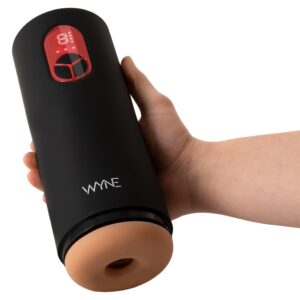 WYNE Masturbator 07 mit 7 Vibrationsmodi & 4 Saugmodi & 2 Motoren Schwarz